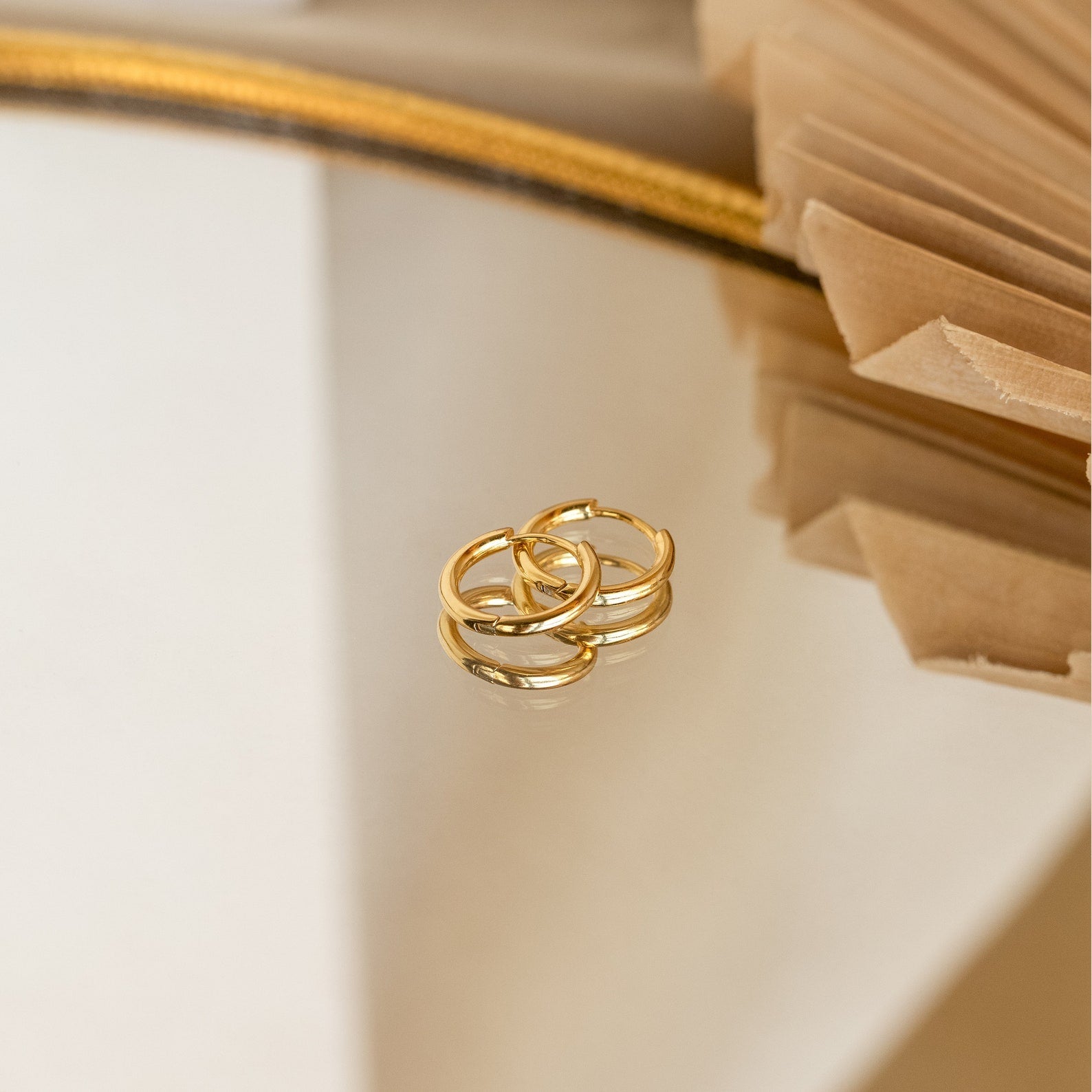 Small Bold Hoops 18K Gold